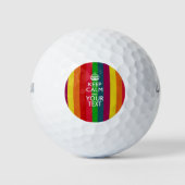 Balles De Golf Personnalized KEEP CALM AND Your Creative Text (Devant)