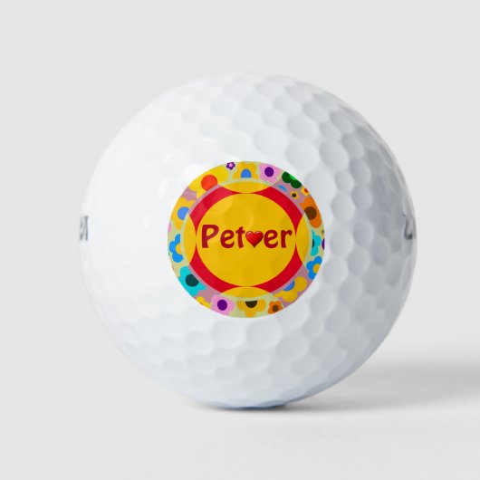 Balles De Golf Pet Lover Golf Ball (Devant)