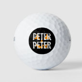 Balles De Golf Peter Peter Fall Season Pumpkin (Devant)