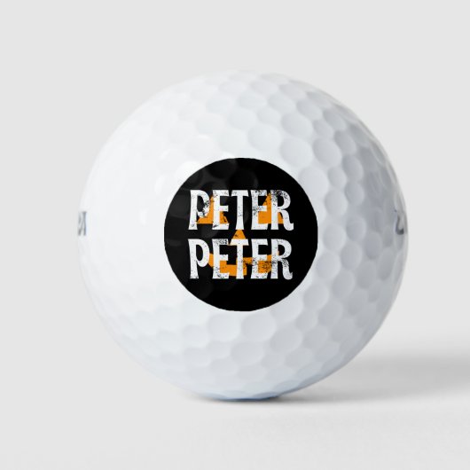 Balles De Golf Peter Peter Fall Season Pumpkin (Devant)