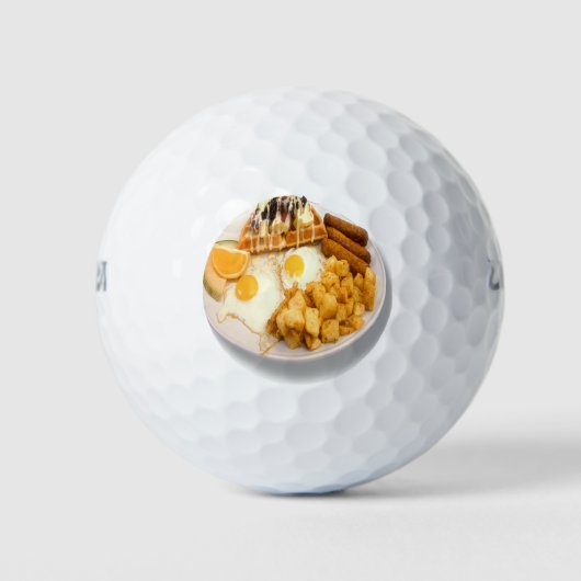 Balles De Golf Petit-déjeuner avec gaufres (Devant)