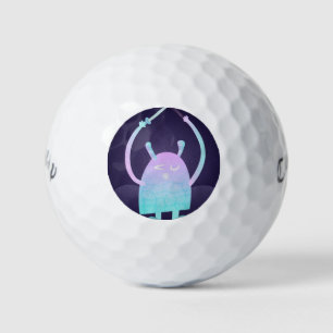Balles De Golf Petit Monstre Bleu
