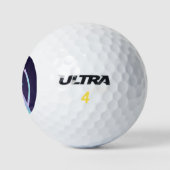 Balles De Golf Petit Monstre Bleu Mignon (Logo)