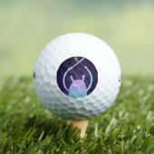 Balles De Golf Petit Monstre Bleu Mignon (T-shirt Insitu)