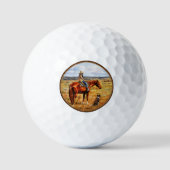 Balles De Golf Petite fille sur Cattle Horse Golf Balls (Recto)