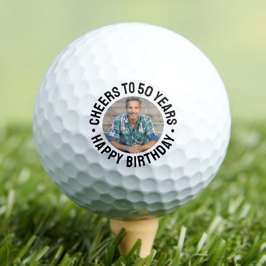 Balles De Golf Photo 50e anniversaire