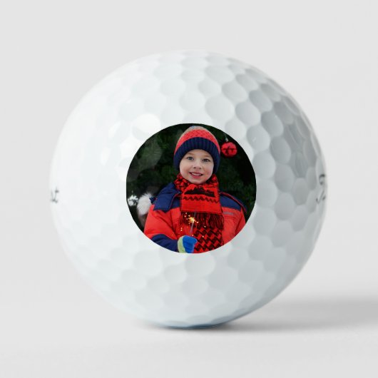 Balles De Golf Photo Christmas Golf Ball Cadeau (Recto)