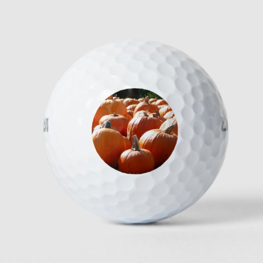 Balles De Golf Photo citrouille pour automne, Halloween ou Thanks (Devant)