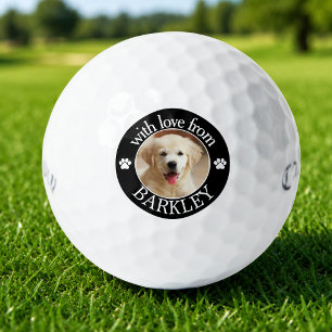Balles De Golf Photo de chien personnalisée