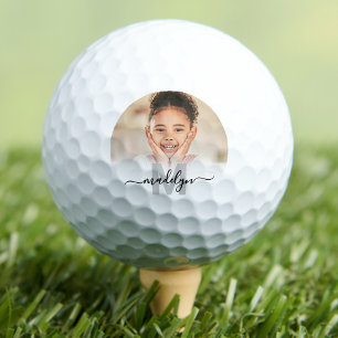 Balles De Golf Photo de monogramme personnalisé