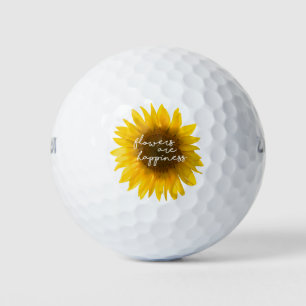 Balles De Golf Photo de tournesol réel Champ Fleurs sont bonheur