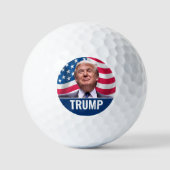 Balles De Golf Photo Donald Trump - Président 2024 (Recto)