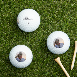 Balles De Golf Photo drôle de visage de marié personnalisé pour e