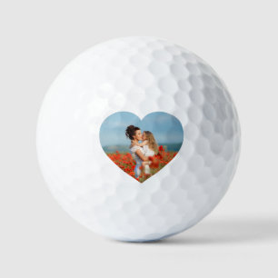 Balles De Golf Photo du coeur