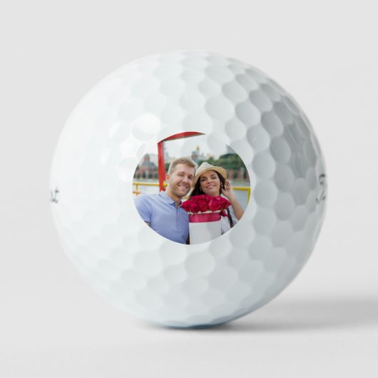 Balles de Golf Photo Élégantes Simples (Recto)