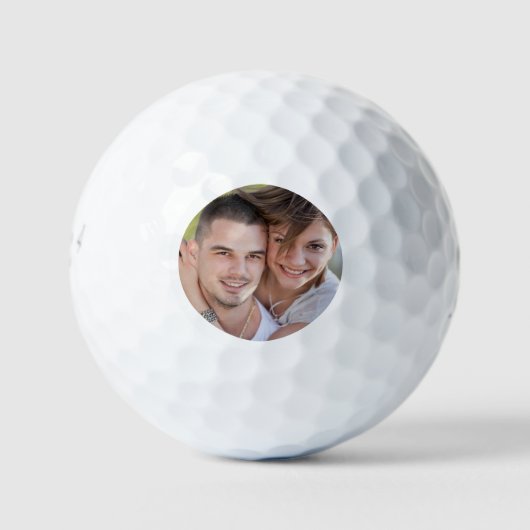 Balles de Golf Photo Élégantes Simples (Devant)