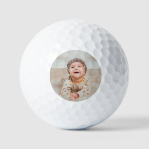 Balles De Golf Photo et texte personnalisés