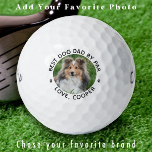 Balles De Golf Photo personnalisée DOG DAD Personnalisé Golfeur m