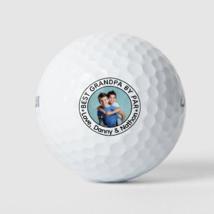 Balles De Golf Photo personnalisée Meilleur Grand-Père au Par