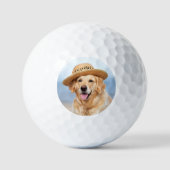 Balles De Golf Photo personnalisée pour chien de compagnie simple (Recto)