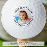 Balles De Golf Photo personnalisée Texte personnalisé Boules de g<br><div class="desc">Créez facilement un ballon de golf unique et personnalisé avec votre photo et texte personnalisé pour les passionnés de golf que vous connaissez. CONSEIL PHOTO : Pour obtenir les meilleurs résultats, choisissez une photo avec le sujet au milieu et/ou pré-rognez-la sur une forme carré AVANT de télécharger. Contactez le concepteur...</div>