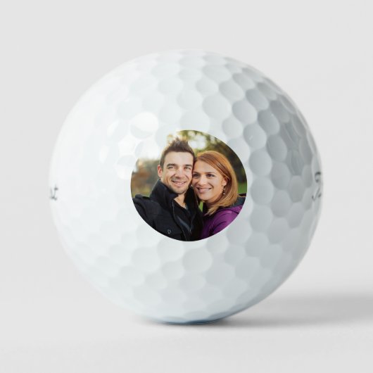 Balles de Golf Photo Simples Minimales (Recto)