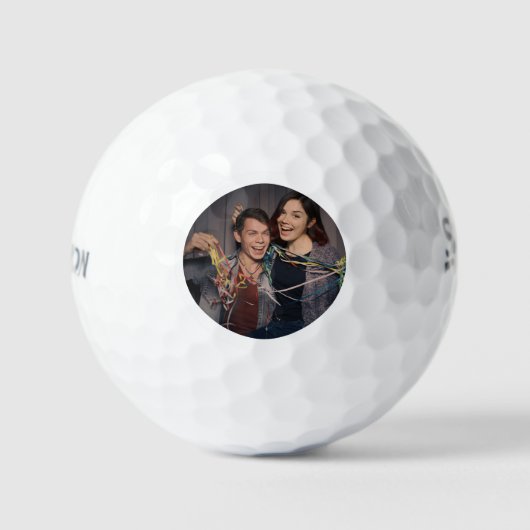 Balles de Golf Photo Simples Minimales (Recto)