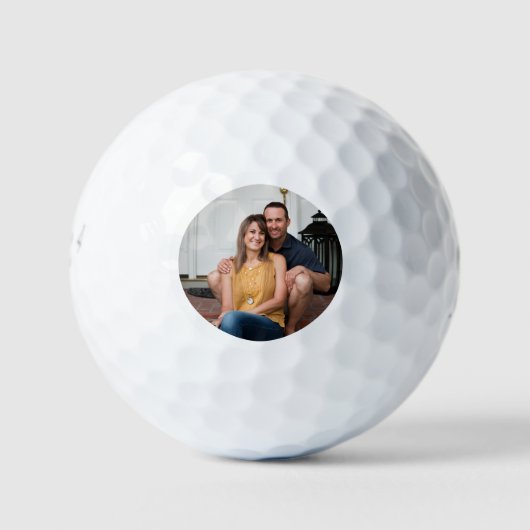 Balles de Golf Photo Simples Minimales (Devant)