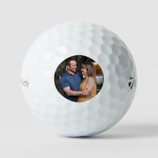 Balles de Golf Photo Simples Minimales (Recto)