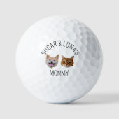 Balles De Golf Photo visage chat chien personnalisé, cadeau migno (Recto)