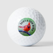 Balles De Golf Photographie du cardinal rouge (Recto)