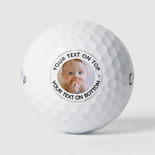 Balles De Golf Photographie personnalisée Boules de golf de texte