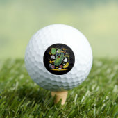 Balles De Golf Pickle Jouant au Pickleball (T-shirt Insitu)