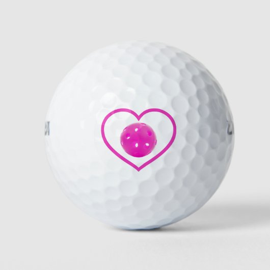 Balles De Golf Pickleball amour pink pickball sport rose (Devant)