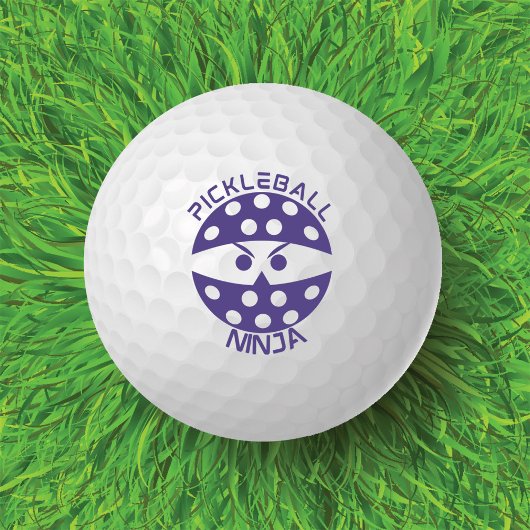 Balles De Golf Pickleball pourpre Ninja