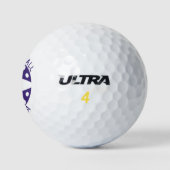 Balles De Golf Pickleball pourpre Ninja (Logo)