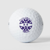 Balles De Golf Pickleball pourpre Ninja (Devant)