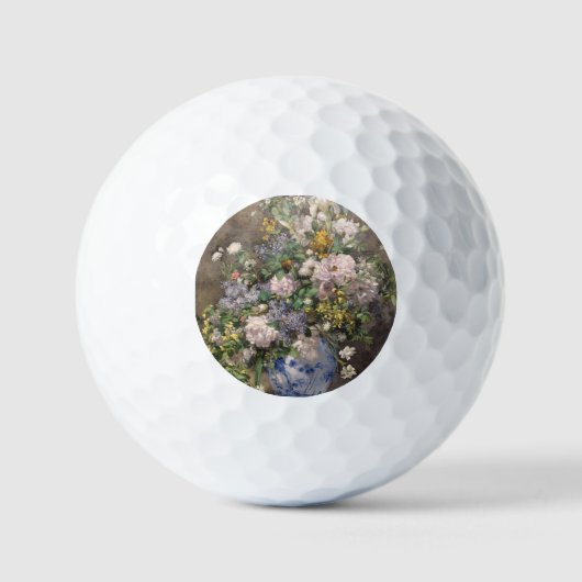Balles De Golf Pierre-Auguste Renoir Bouquet de printemps (Recto)