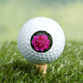 Balles De Golf Pierres roses Fleurs de Jardin Initiales personnel (T-shirt Insitu)