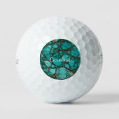 Balles De Golf Pierres turquoise (Recto)