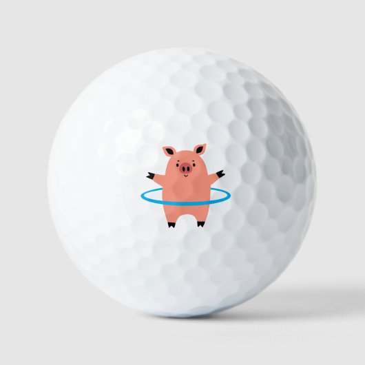 Balles De Golf Pig Hula Hoop (Recto)