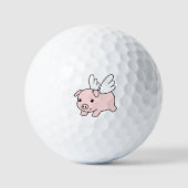 Balles De Golf Piglet de porc avec ailes (Recto)