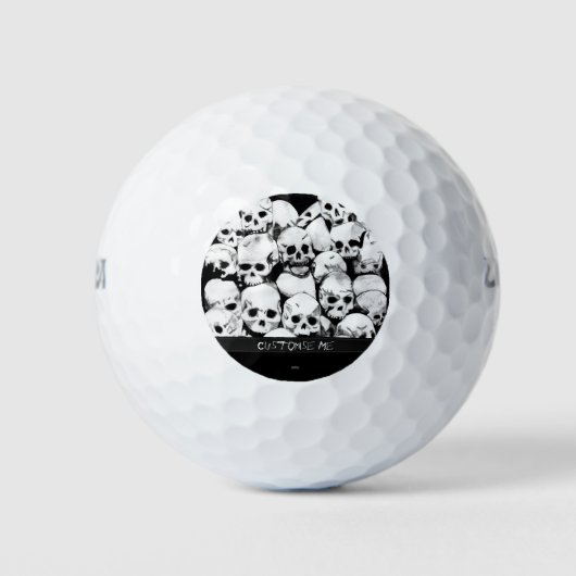 Balles De Golf Pile-O-Skulls (Devant)