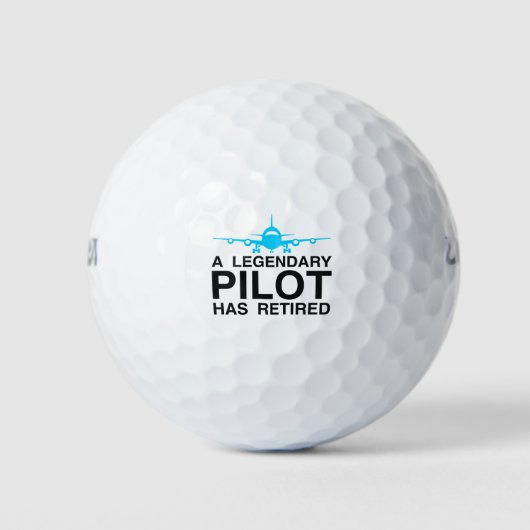 Balles De Golf Pilote légendaire à la retraite (Devant)
