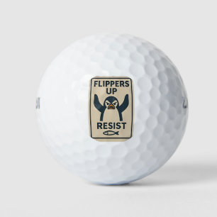 Balles De Golf Pingouins contre les tarifs douaniers anti Trump J