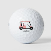 Balles De Golf Pink Golf Buggy Design (Devant)