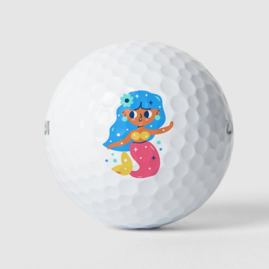 Balles De Golf Pink mermaid (Devant)