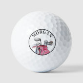 Balles De Golf Pink Monogram (Recto)