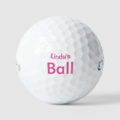 Balles De Golf PINK Personnalisé (Recto)