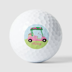 Balles De Golf Pink Personnalisé Golf Club de Panier Nom